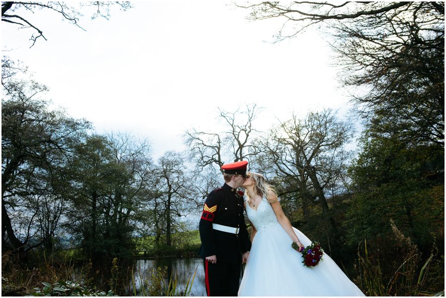 Winter wedding at The Ashes wedding venue