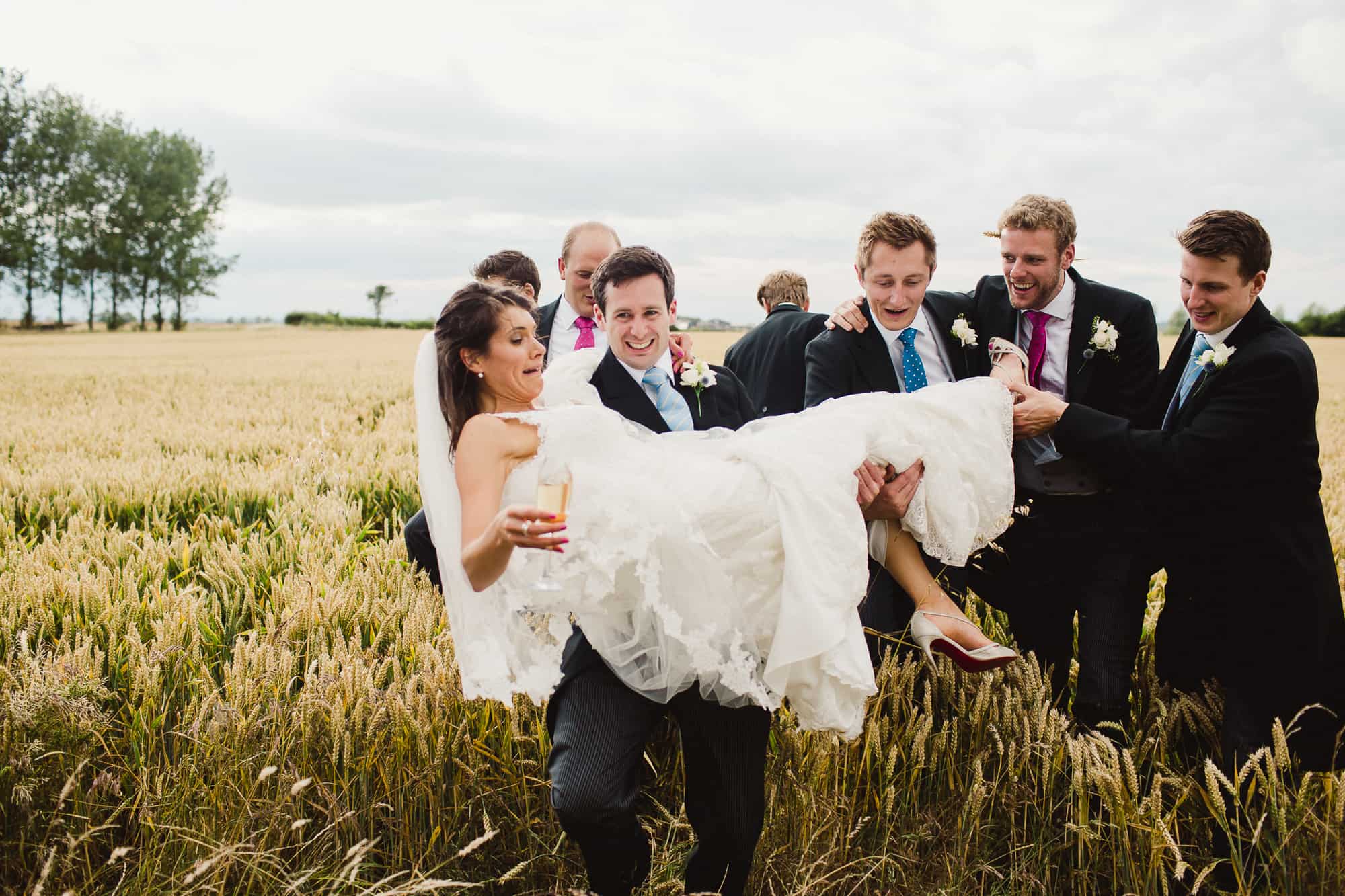Garden wedding at home in Newark