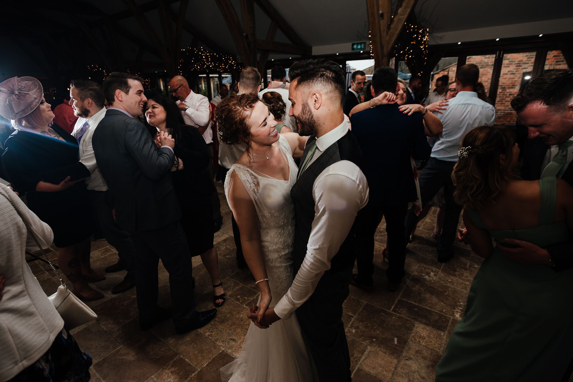 rustic farm wedding photography - couple dancing