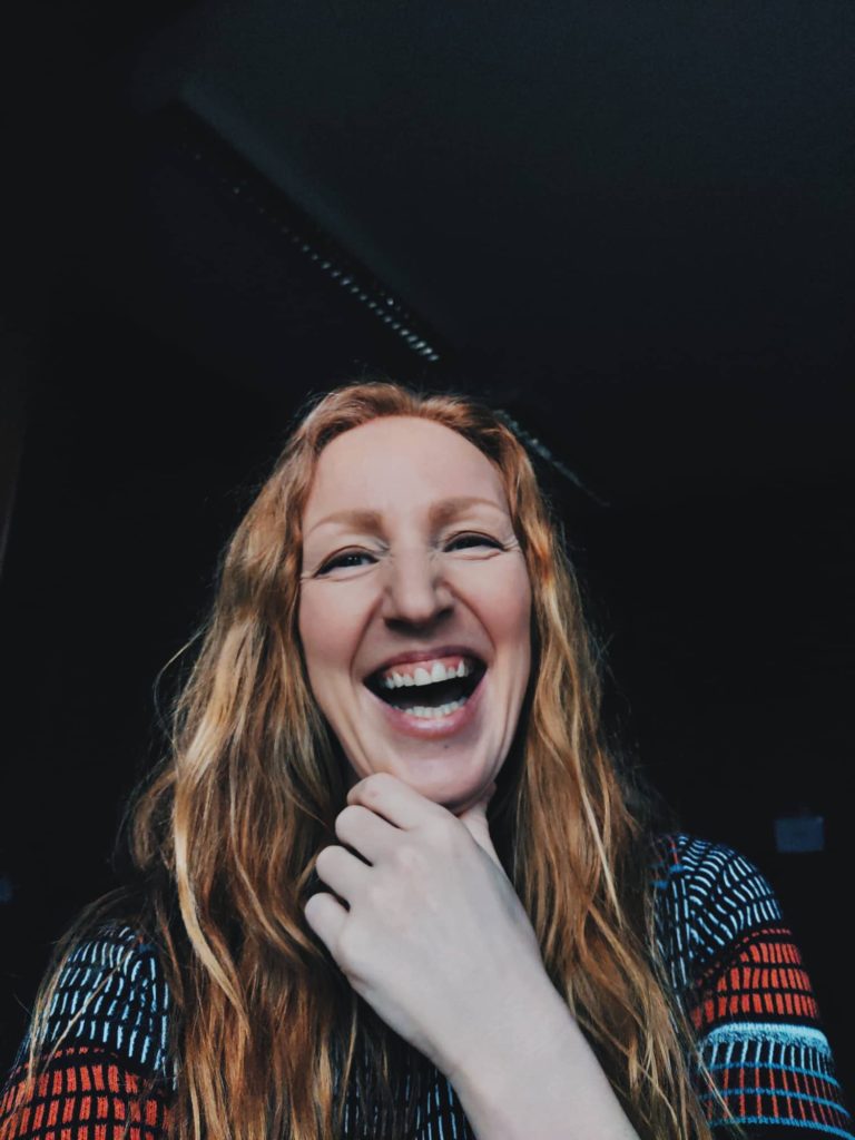 Virtual portraits - Chrissie laughing into camera