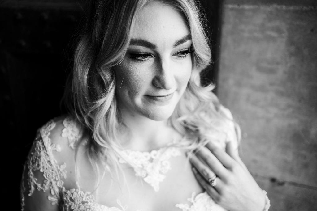 Black and white portrait