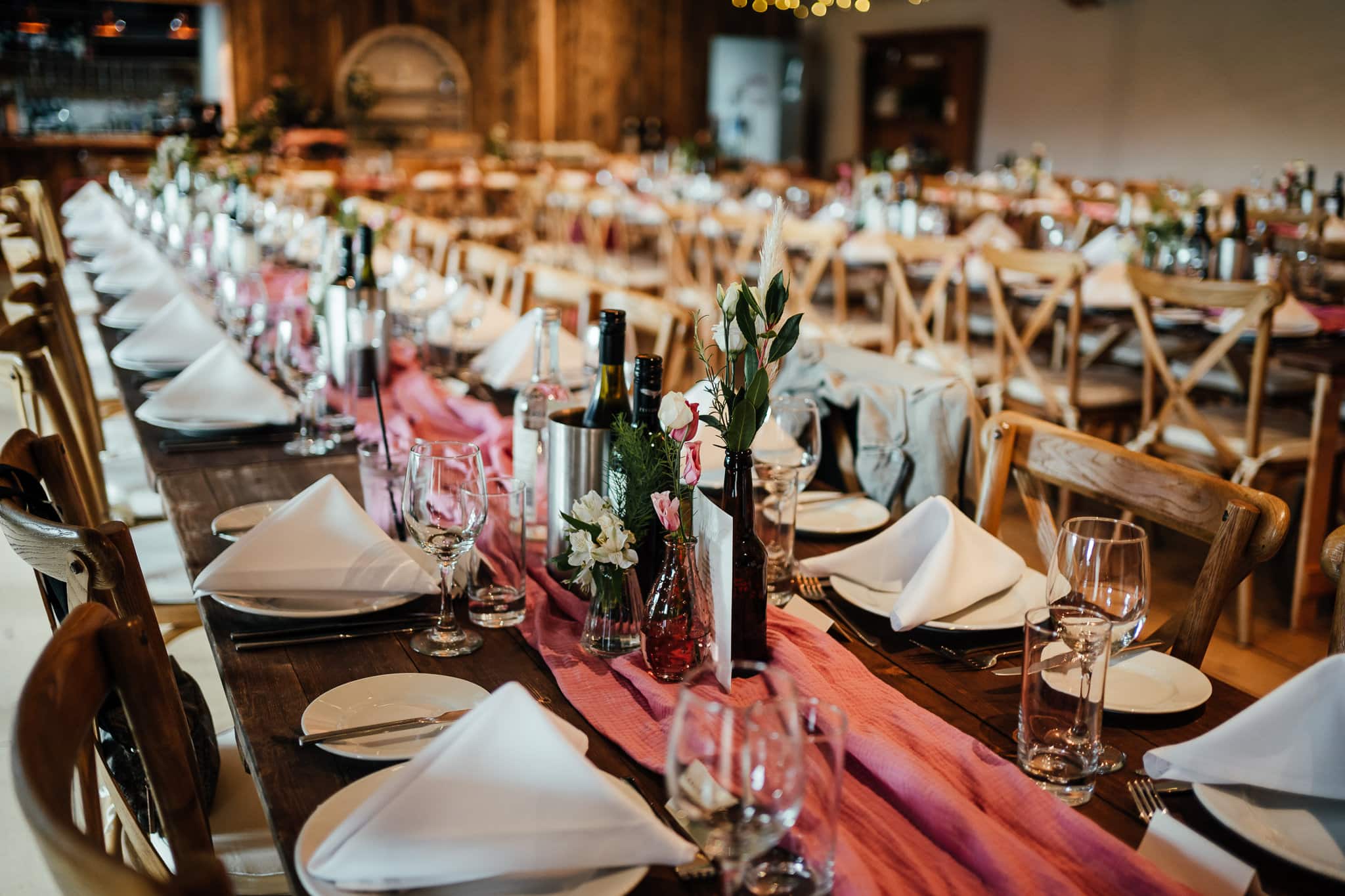 table detail in the wedding at the Manor House Quorn
